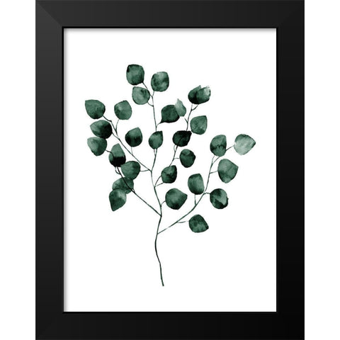 Silver Dollar Green Poster Black Modern Wood Framed Art Print by Urban Road