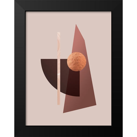 Chronology Poster Black Modern Wood Framed Art Print by Urban Road