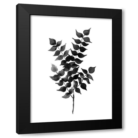 Cedar Black Poster Black Modern Wood Framed Art Print with Double Matting by Urban Road