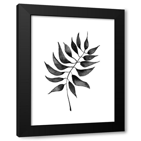 Oak Black Poster Black Modern Wood Framed Art Print with Double Matting by Urban Road