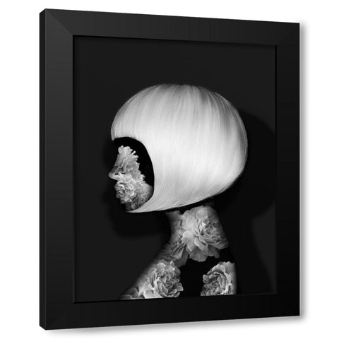 Aura Poster Black Modern Wood Framed Art Print with Double Matting by Urban Road