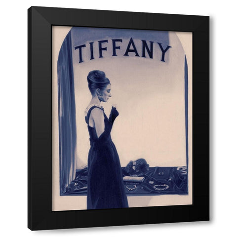 Tiffany Blue Poster Black Modern Wood Framed Art Print with Double Matting by Urban Road