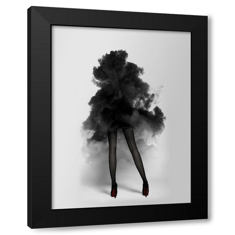 Smokescreen Poster Black Modern Wood Framed Art Print by Urban Road