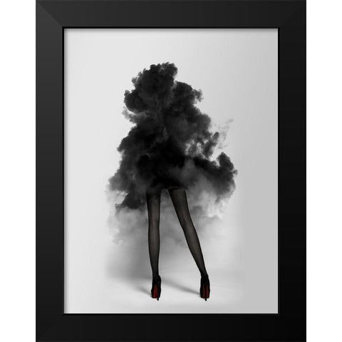 Smokescreen Poster Black Modern Wood Framed Art Print by Urban Road