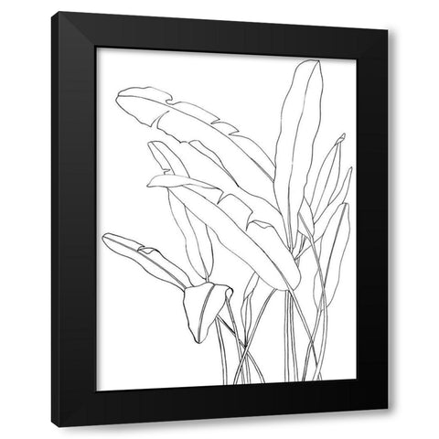 Cabello Poster Black Modern Wood Framed Art Print by Urban Road