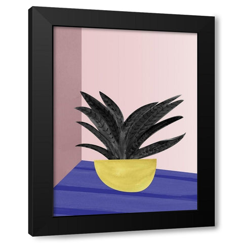 Say Aloe Black Modern Wood Framed Art Print with Double Matting by Urban Road