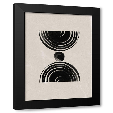 Nairobi Black Modern Wood Framed Art Print with Double Matting by Urban Road