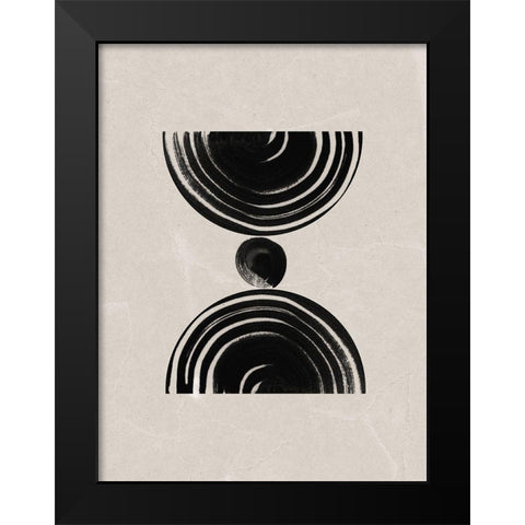 Nairobi Black Modern Wood Framed Art Print by Urban Road