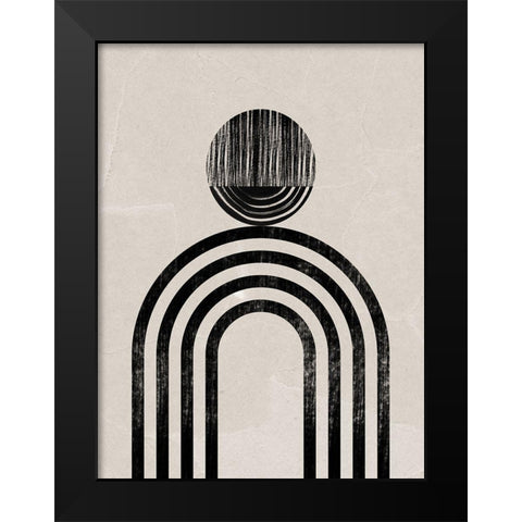 Tanzania Black Modern Wood Framed Art Print by Urban Road