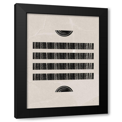 Moshi Black Modern Wood Framed Art Print by Urban Road