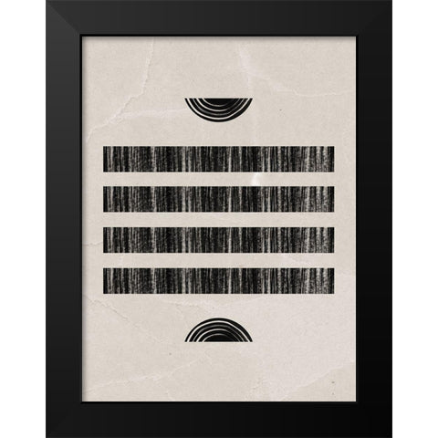 Moshi Black Modern Wood Framed Art Print by Urban Road