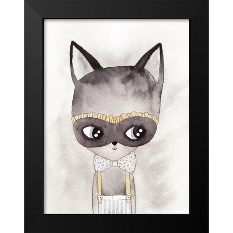 Alley Kat Poster Black Modern Wood Framed Art Print by Urban Road