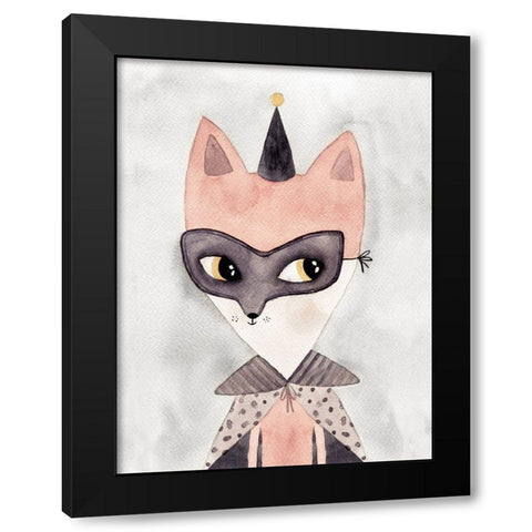 Secret Hero Poster Black Modern Wood Framed Art Print by Urban Road