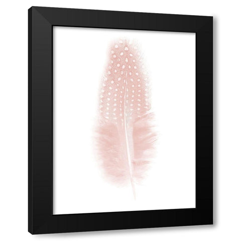 Quill Blush Poster Black Modern Wood Framed Art Print with Double Matting by Urban Road