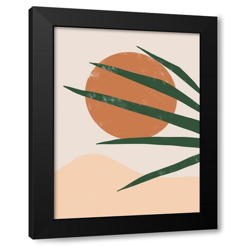 Sun Baked Poster Black Modern Wood Framed Art Print by Urban Road