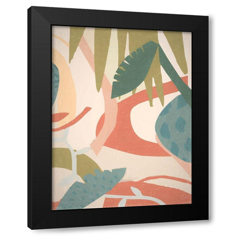 Tropical Oasis I Poster Black Modern Wood Framed Art Print by Urban Road