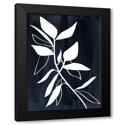 Indigo Etchings I Poster Black Modern Wood Framed Art Print with Double Matting by Urban Road