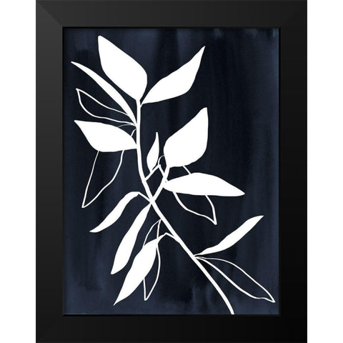 Indigo Etchings I Poster Black Modern Wood Framed Art Print by Urban Road