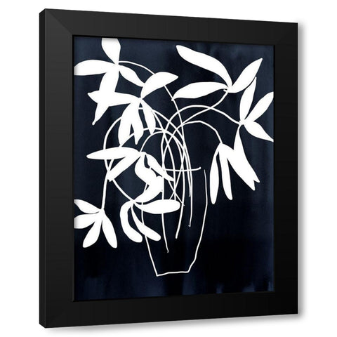 Indigo Etchings II Poster Black Modern Wood Framed Art Print with Double Matting by Urban Road