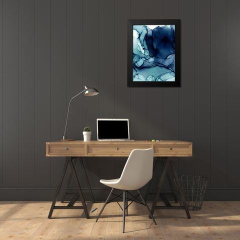 Blueberry I Poster Black Modern Wood Framed Art Print by Urban Road