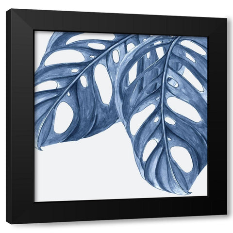 Royal Monkey Leaf Poster Black Modern Wood Framed Art Print with Double Matting by Urban Road