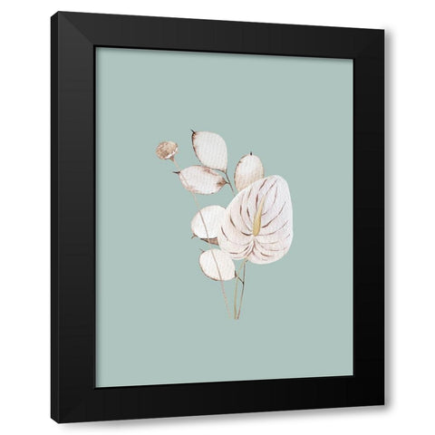 Mint Anthurium I Poster Black Modern Wood Framed Art Print with Double Matting by Urban Road