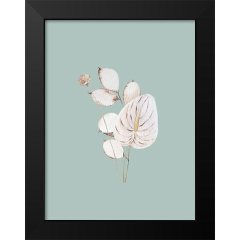 Mint Anthurium I Poster Black Modern Wood Framed Art Print by Urban Road