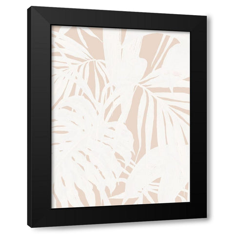 Neutral Palms I Poster Black Modern Wood Framed Art Print with Double Matting by Urban Road