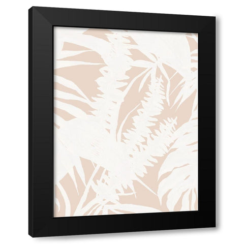 Neutral Palms II Poster Black Modern Wood Framed Art Print with Double Matting by Urban Road