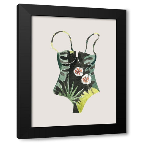Swimsuit I Poster Black Modern Wood Framed Art Print with Double Matting by Urban Road