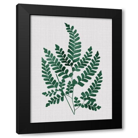 Chestnut Green Poster Black Modern Wood Framed Art Print with Double Matting by Urban Road