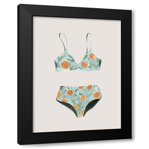 Swimsuit II Poster Black Modern Wood Framed Art Print with Double Matting by Urban Road
