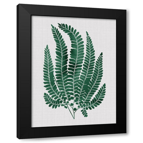 Maple Green Poster Black Modern Wood Framed Art Print with Double Matting by Urban Road