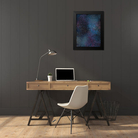 Starry Sky Poster Black Modern Wood Framed Art Print by Urban Road