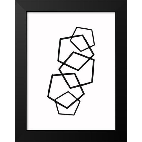 Invert Poster Black Modern Wood Framed Art Print by Urban Road