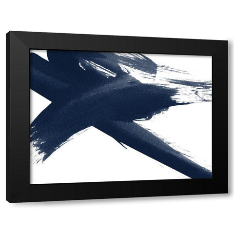 Total X - Evening Ink Black Modern Wood Framed Art Print by Urban Road