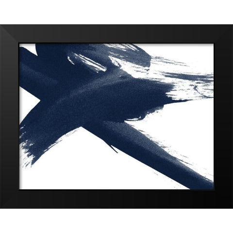 Total X - Evening Ink Black Modern Wood Framed Art Print by Urban Road