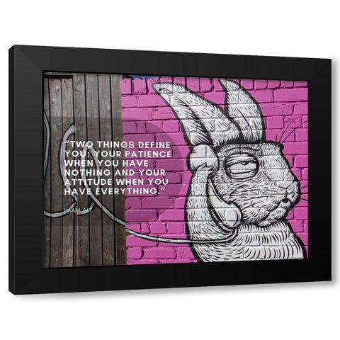 Imam Ali Quote: Your Patience Black Modern Wood Framed Art Print with Double Matting by ArtsyQuotes