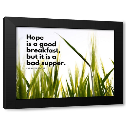 Francois Bacon Quote: Hope Black Modern Wood Framed Art Print with Double Matting by ArtsyQuotes