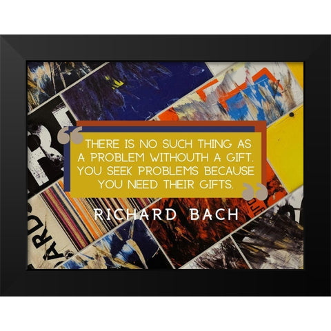 Richard Bach Quote: Gifts Black Modern Wood Framed Art Print by ArtsyQuotes