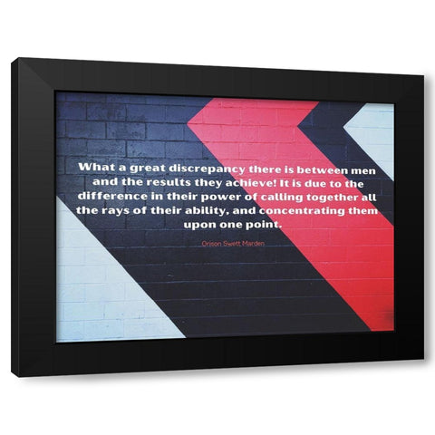 Orison Swett Marden Quote: They Achieve Black Modern Wood Framed Art Print with Double Matting by ArtsyQuotes