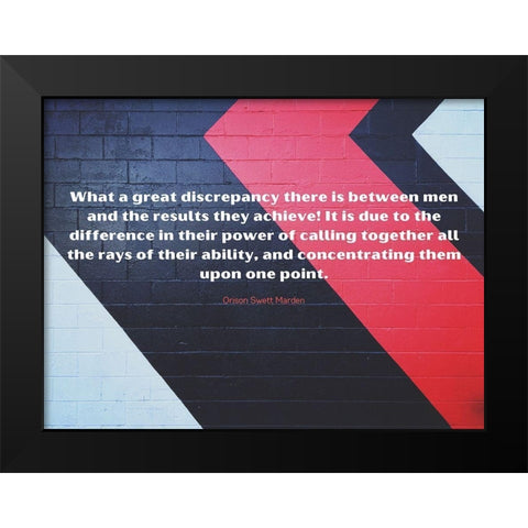 Orison Swett Marden Quote: They Achieve Black Modern Wood Framed Art Print by ArtsyQuotes