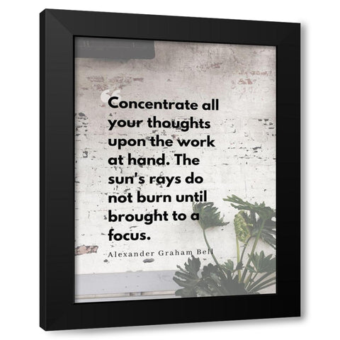 Alexander Graham Bell Quote: Focus Black Modern Wood Framed Art Print with Double Matting by ArtsyQuotes