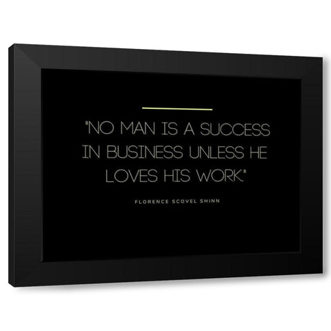 Florence Scovel Shinn Quote: Success in Business Black Modern Wood Framed Art Print with Double Matting by ArtsyQuotes