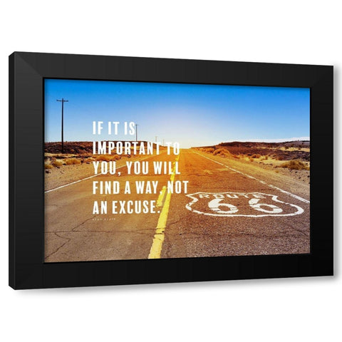 Ryan Blair Quote: Find a Way Black Modern Wood Framed Art Print with Double Matting by ArtsyQuotes