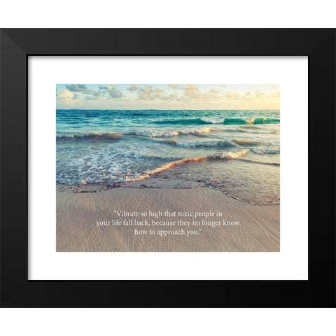 Artsy Quotes Quote: Toxic People Black Modern Wood Framed Art Print by ArtsyQuotes