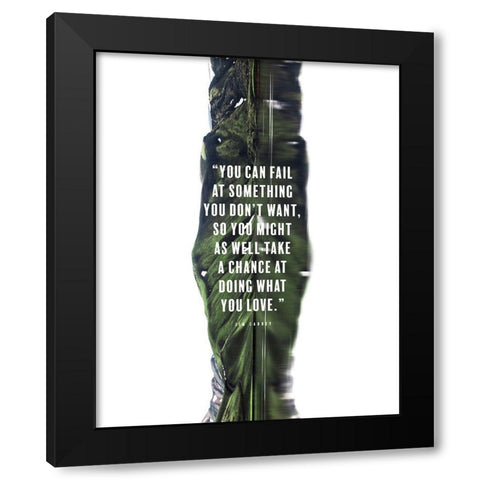 Jim Carrey Quote: Doing What You Love Black Modern Wood Framed Art Print with Double Matting by ArtsyQuotes