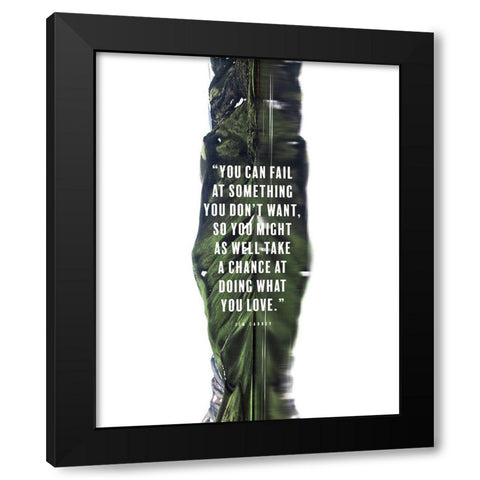 Jim Carrey Quote: Doing What You Love Black Modern Wood Framed Art Print by ArtsyQuotes