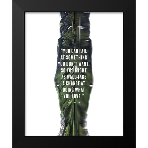Jim Carrey Quote: Doing What You Love Black Modern Wood Framed Art Print by ArtsyQuotes