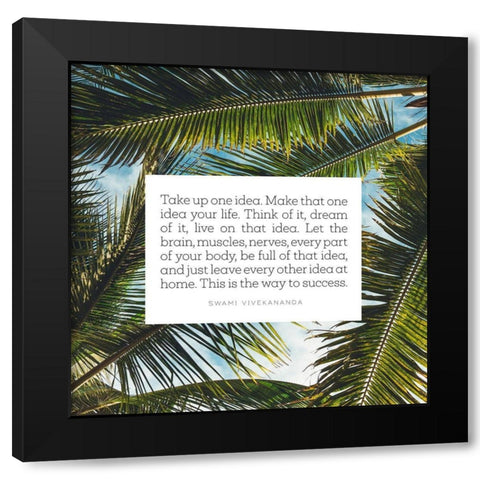 Swami Vivekananda Quote: Dream of It Black Modern Wood Framed Art Print with Double Matting by ArtsyQuotes